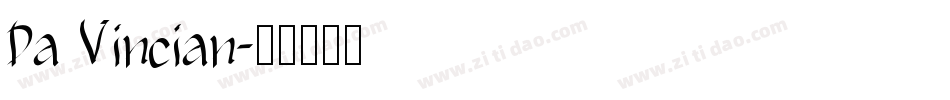 Da Vincian字体转换